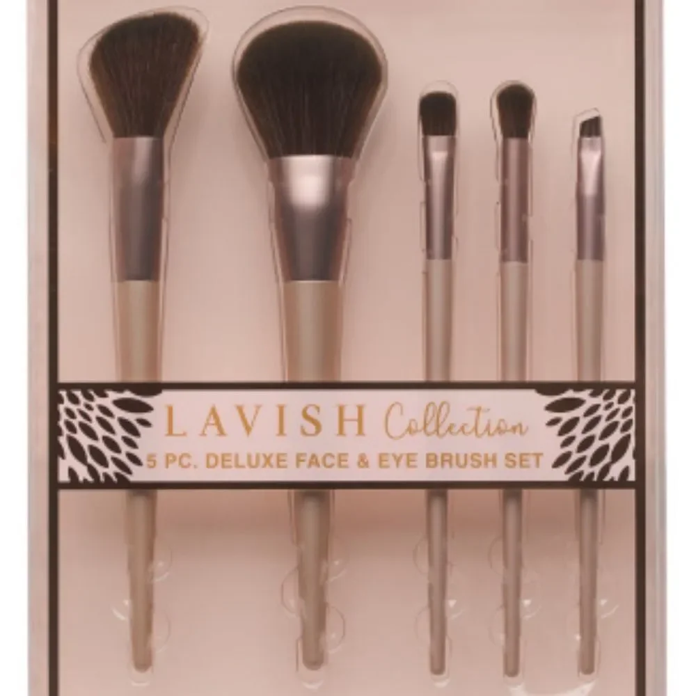 CALA Rose Gold Lavish Collection 5 pc Face & Eye Brush Set
